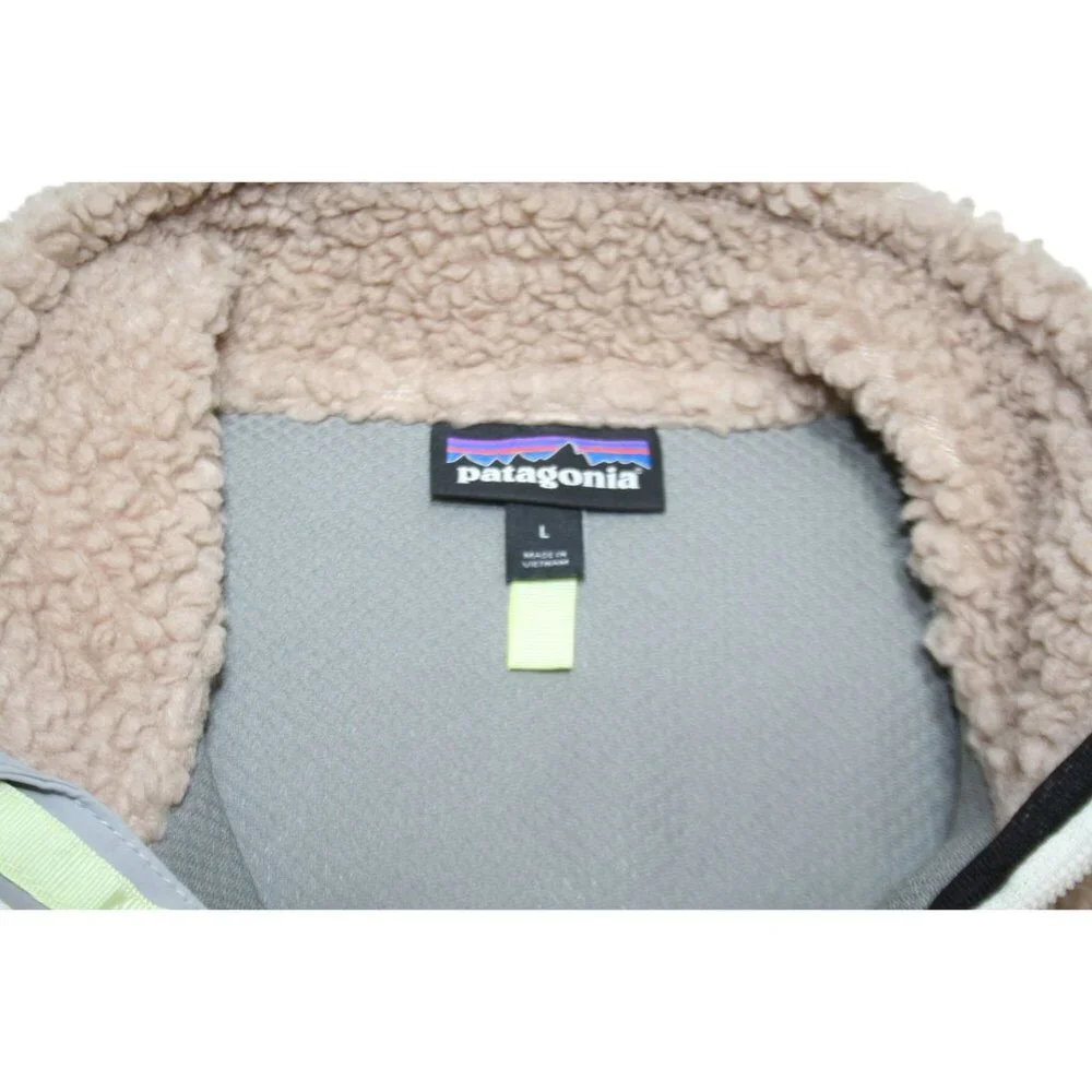 Patagonia Retro-X Sherpa Fleece Jacket Womens L Taupe Shroom Windproof Outdoors - Picture 5 of 10